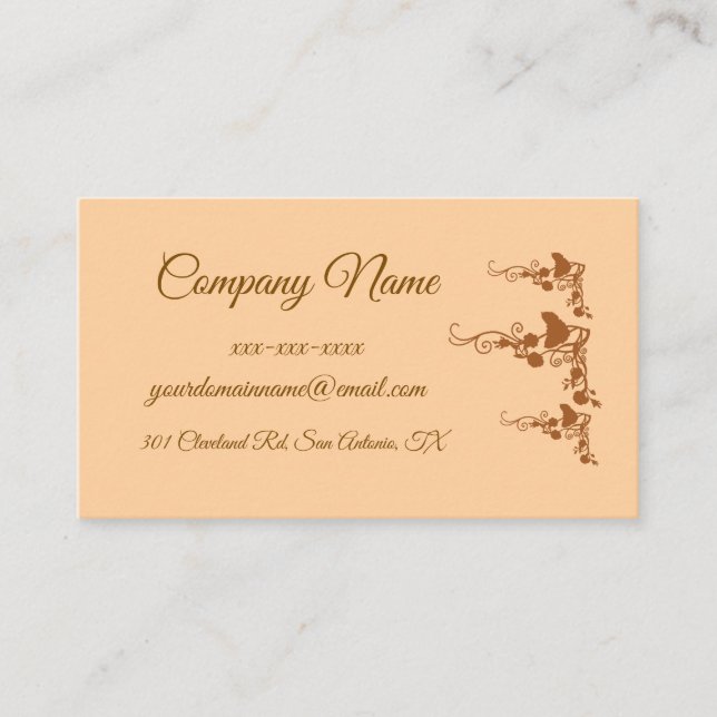 Tarjeta De Visita Personalizado Rustic Farmhouse simple (Anverso)