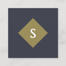 tarjeta de visita personalizado Senior Monogram cu