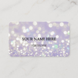 Tarjeta De Visita Personalizado Shimmering Bokeh