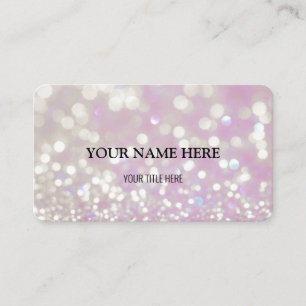 Tarjeta De Visita Personalizado Shimmering Bokeh