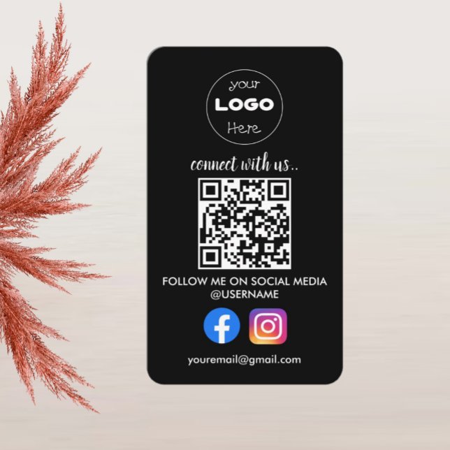 Tarjeta De Visita Personalizado Social Media QR Código profesional n (Subido por el creador)