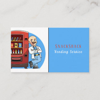 Tarjeta De Visita Personalizado Sr. Vending Machine Service Business