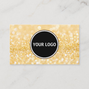 Tarjeta De Visita Personalizado Su Purpurina De Logo Moderno