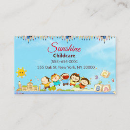 Tarjeta De Visita Personalizado Sunshine Niños Guardería infantil