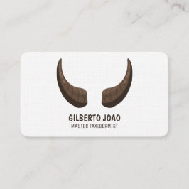 Tarjeta De Visita Personalizado taxidermista QR