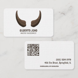 Tarjeta De Visita Personalizado taxidermista QR