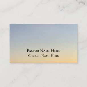 Tarjeta De Visita Personalizado Texto Iglesia cristiana Pastor Perso
