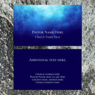Tarjeta De Visita Personalizado Texto Iglesia cristiana Pastor Perso