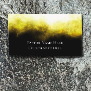 Tarjeta De Visita Personalizado Texto Iglesia cristiana Pastor Perso