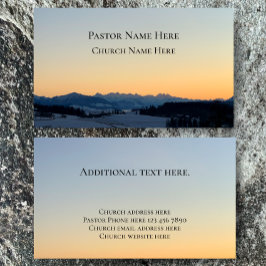 Tarjeta De Visita Personalizado Texto Iglesia cristiana Pastor Perso