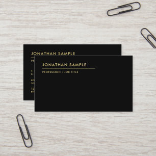 Tarjeta De Visita Personalizado Texto Moderno Código QR Elegante Neg
