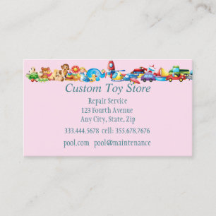 Tarjeta De Visita Personalizado Toy Shop