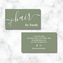 Personalizado verde Sage Barber Shop Sage