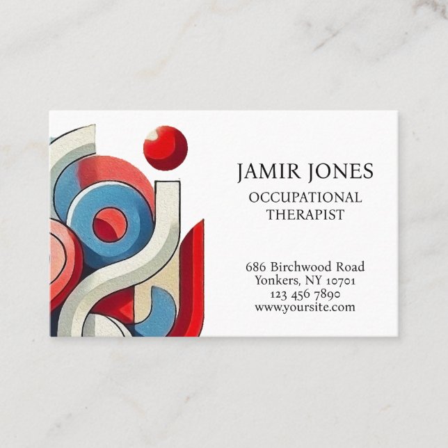 Tarjeta De Visita Personalizado Visualmente Sorprendente (Anverso)