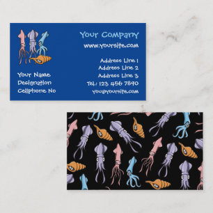 Tarjeta De Visita Personalizados de calamar