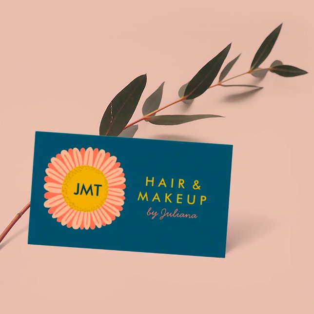 Tarjeta De Visita Personalizados de flores de margarita de girasol d (Subido por el creador)