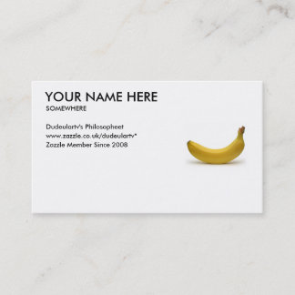 Tarjeta De Visita Personalizar BRITÁNICO su plátano Reino Unido de