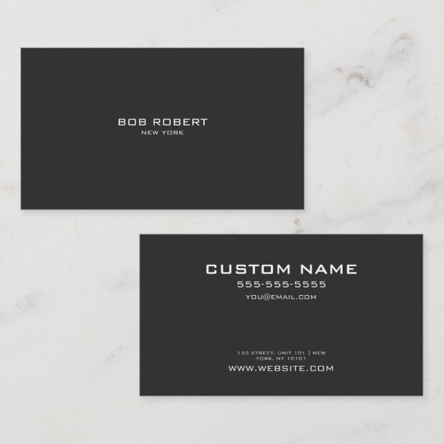 Tarjeta De Visita PERSONALIZAR - Crear su propio Personalizado (Anverso / Reverso)
