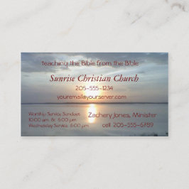 Tarjeta De Visita Personalizar de la salida del sol Card2-