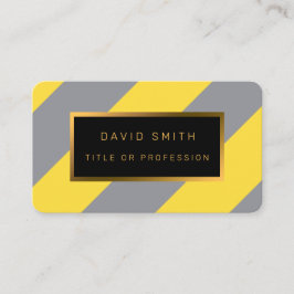 Tarjeta De Visita Personalizar Gris Amarillo Claro Y Suave