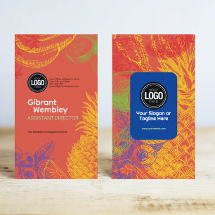 Tarjeta De Visita Personalizar negocio   Empresa de frutas tropicale