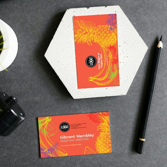 Tarjeta De Visita Personalizar negocio | Empresa de frutas tropicale (Subido por el creador)