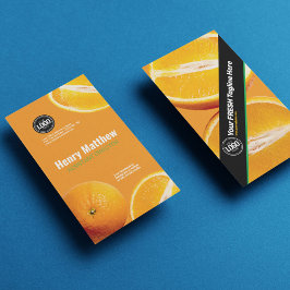 Tarjeta De Visita Personalizar negocio | Empresa Naranja