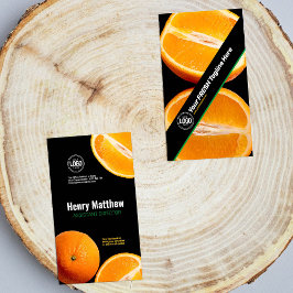 Tarjeta De Visita Personalizar negocio | Empresa Naranja