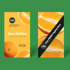 Tarjeta De Visita Personalizar negocio | Empresa Naranja