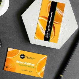Tarjeta De Visita Personalizar negocio | Empresa Naranja