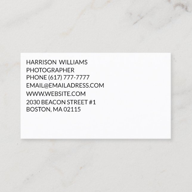 Tarjeta De Visita Personalizar personaliza elegante minimalista (Anverso)