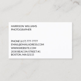 Tarjeta De Visita Personalizar personaliza elegante minimalista