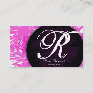 Tarjeta De Visita personalizar rosado su mongram