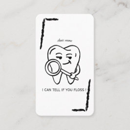 Tarjeta De Visita Personalize Funny Dentist Tooth business card