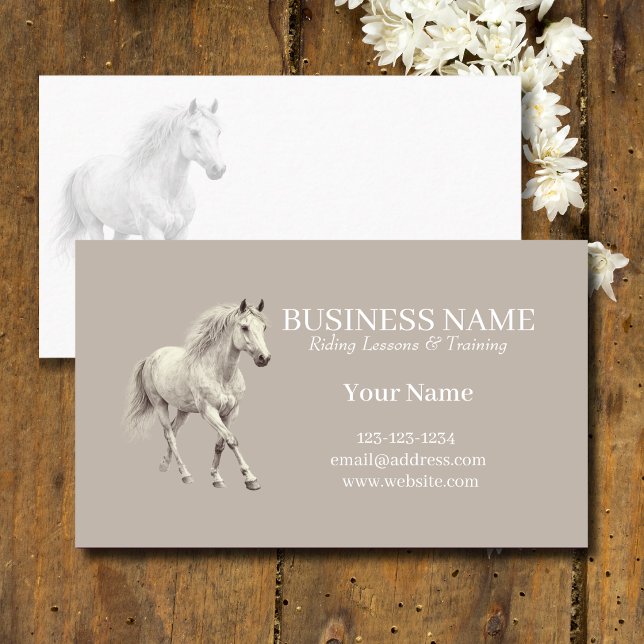 Tarjeta De Visita Personalized Horse Trainer Business Cards (Subido por el creador)