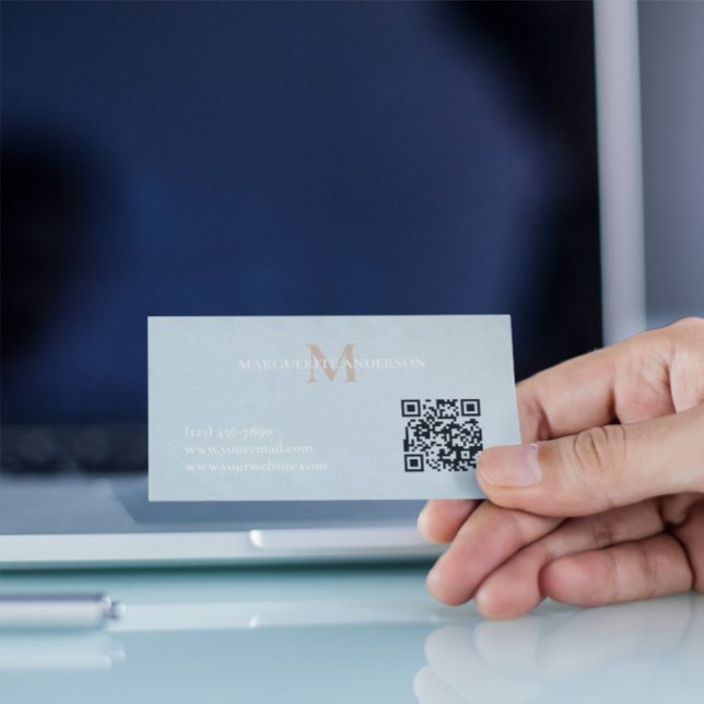 Tarjeta De Visita Personalized Name Monogram (Subido por el creador)