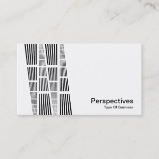 Tarjeta De Visita Perspectivas v2 - Blanco y negro