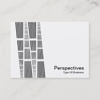 Tarjeta De Visita Perspectivas v2 - Blanco y negro