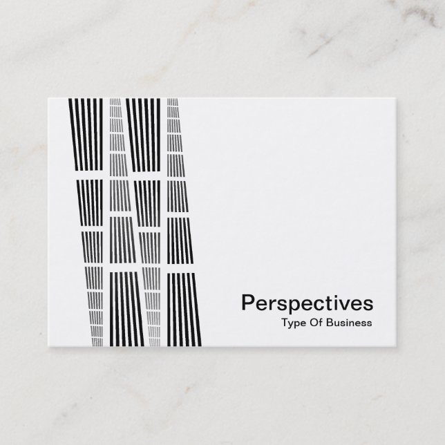 Tarjeta De Visita Perspectivas v2 - Blanco y negro (Anverso)