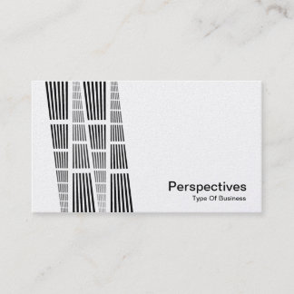 Tarjeta De Visita Perspectivas v2 - Negro y Blanco (Oro)