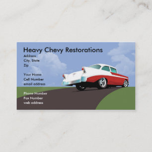Tarjeta de visita pesada de Chevy