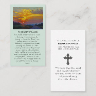 Tarjeta De Visita Pésame sentido St Louis Amanecer Púrpura