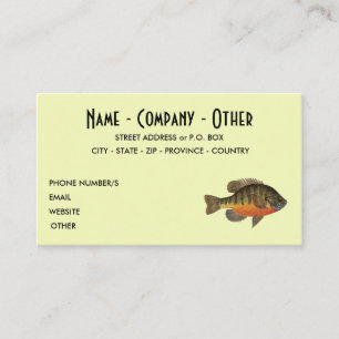 Tarjeta De Visita Pesca de brea