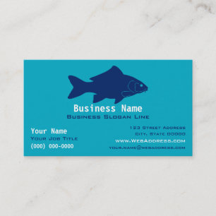 Tarjeta De Visita Pesca de carpa personalizada / Pescador de agua du