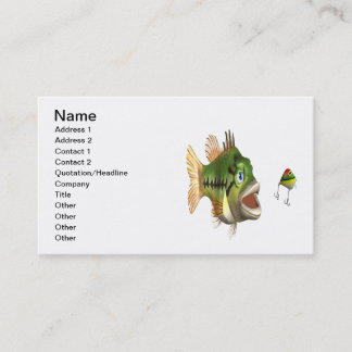 Tarjeta De Visita Pesca de la lubina