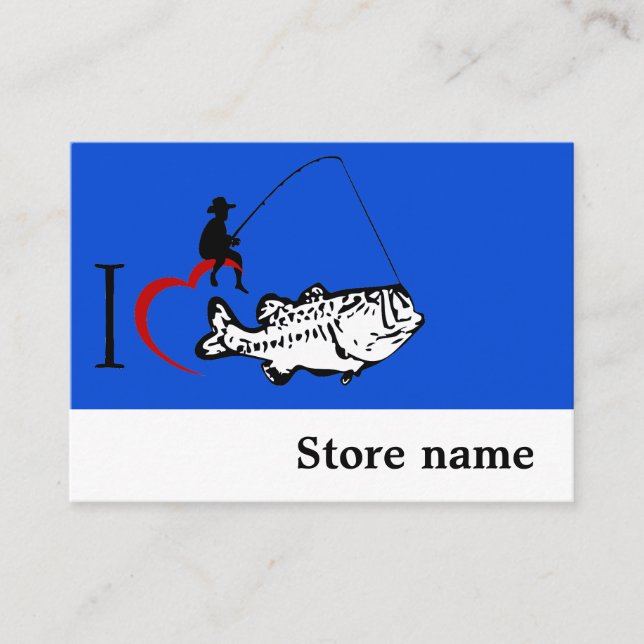 Tarjeta De Visita Pesca de la tienda (Anverso)
