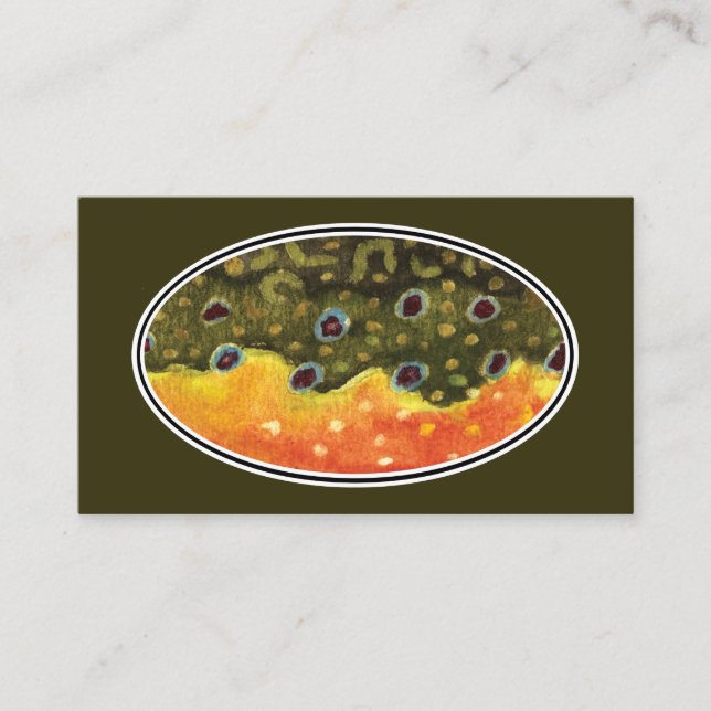 Tarjeta De Visita Pesca de trucha rota (Anverso)