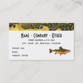 Tarjeta De Visita Pesca de trucha rota