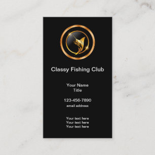 Tarjeta De Visita Pesca deportiva con clase