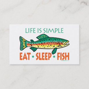 Tarjeta De Visita Pesca Personalizada Divertida